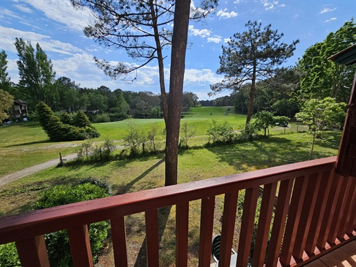 Vista del campo de golf de Moliets casa T4 54m² en residencia con