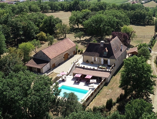 Beautiful stone property with swimming pool, outbuildings on 3 h