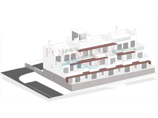 Apartamento T2 com estacionamento privativo e vista mar na Fuzeta