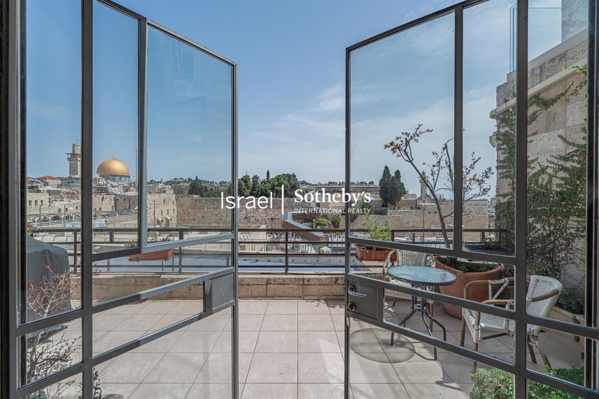 The One and Only Closest Living Space to the Western Wall and The Center of the Jewish World