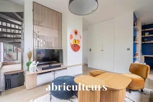 Sublime duplex Buttes Chaumont/Canal de l'Ourcq terrace of 40 m2