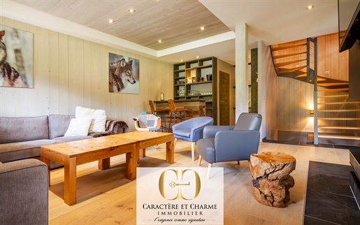 Proche Megève - Chalet jumeau haut de gamme 177 m2. 4 chambres + dortoir