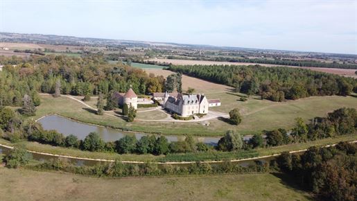 Castle from the 16th and 19th centuries with 3 annex houses in a park of 18 ha. –