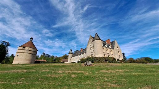 Château des XVIe et XIXe siècles avec 3 maisons annexes dans un parc de 18 ha. –