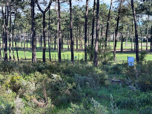 Golf first line land with approved project with 2372m2