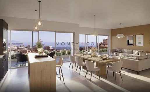 Sale New Penthouse with panoramic sea view in Beausoleil