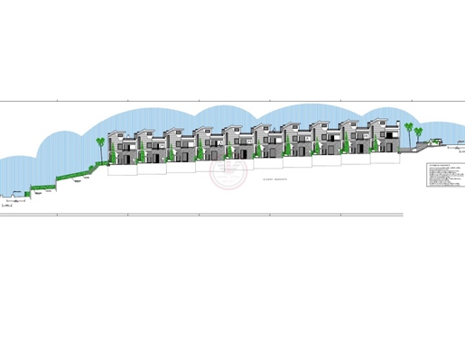 Land with approved project for 9 townhouses