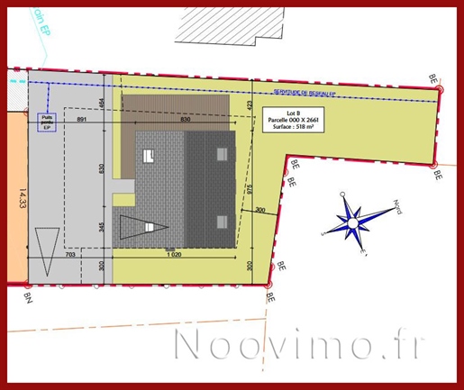 House 4 bedrooms / 118 m2 floor / plot 500 m2
