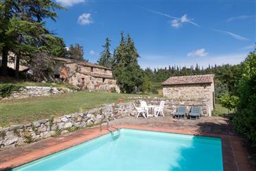 Casale con piscina in vendita a Castellina in Chianti in Toscana