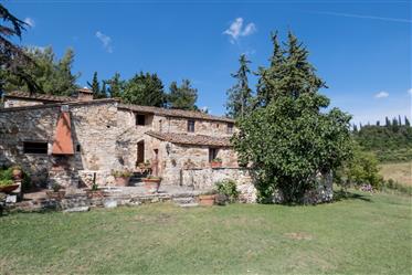 Farmhouse with swimming pool for sale in Castellina in Chianti, Tuscany