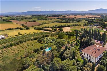 For sale wonderful organic farmhouse with pool in the heart of Tuscany.