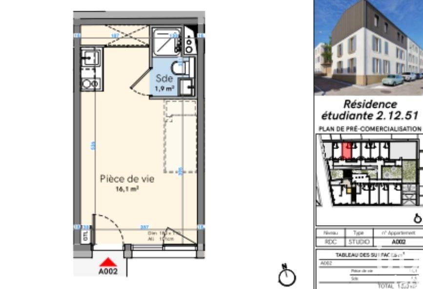 Appartement à vendre, 17m², Nîmes