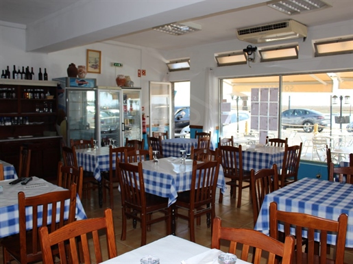 Restaurant in front of the Ria Formosa in Santa Luzia, Algarve