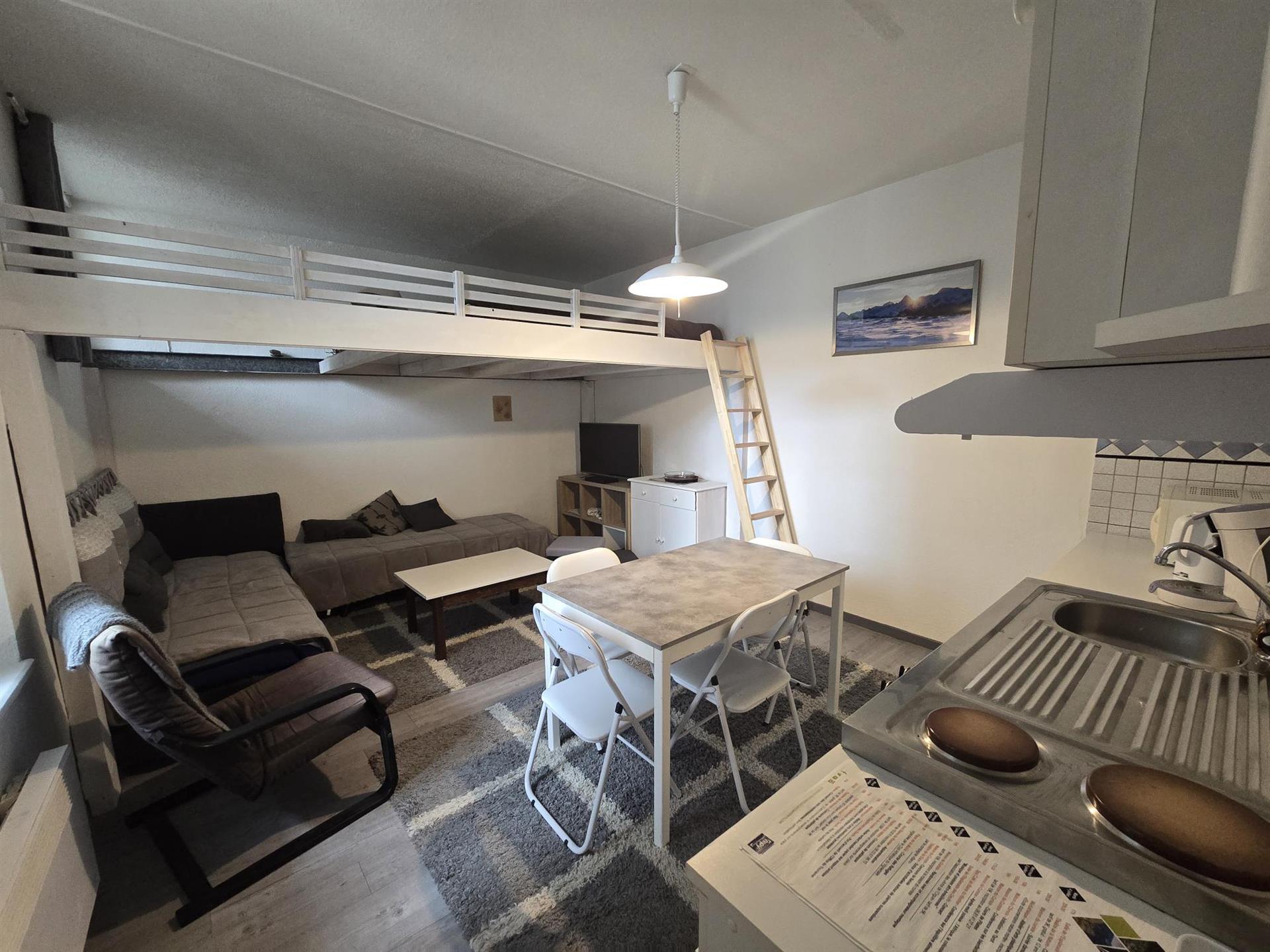 Charming 25 m2 mezzanine studio in the heart of Cauterets