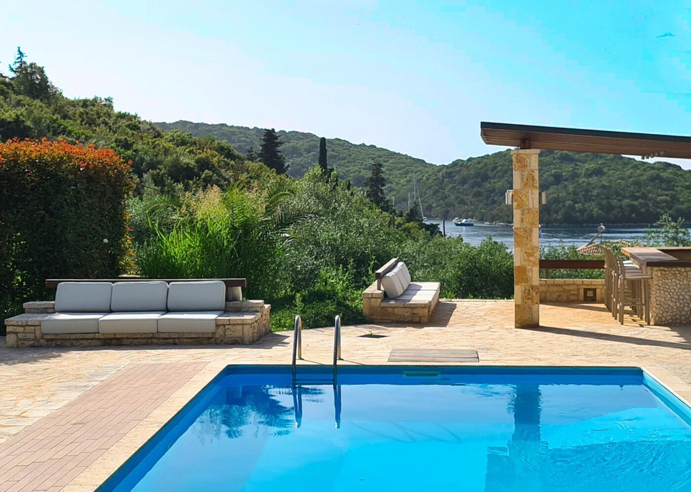3-Level Coastal Villa with Private Pool in Sivota