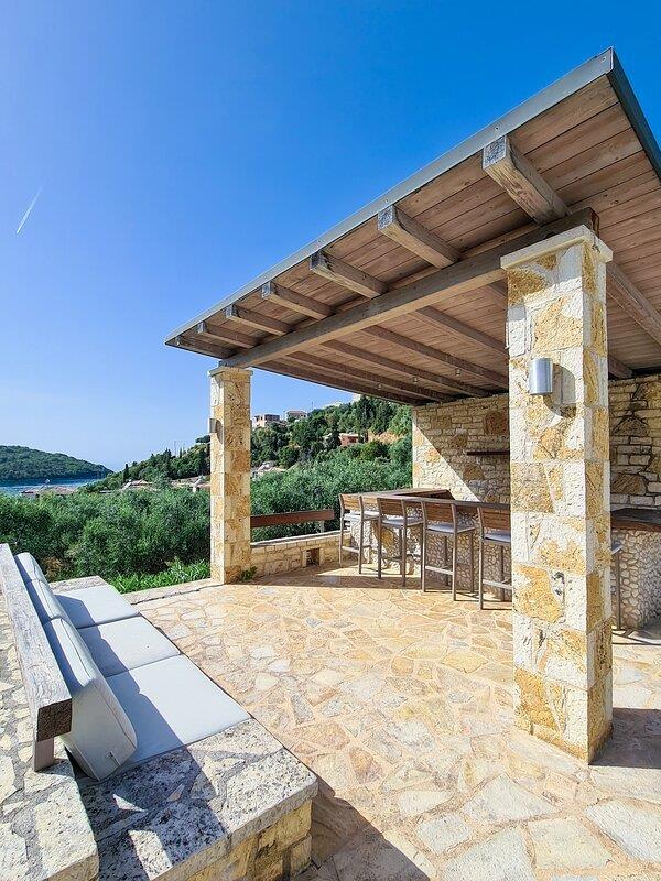 3-Level Coastal Villa with Private Pool in Sivota