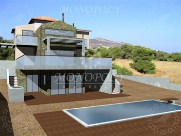 (For Sale) Residential Detached house || East Attica/Markopoulo Mesogaias - 280 Sq.m, 4 Bedrooms, 65