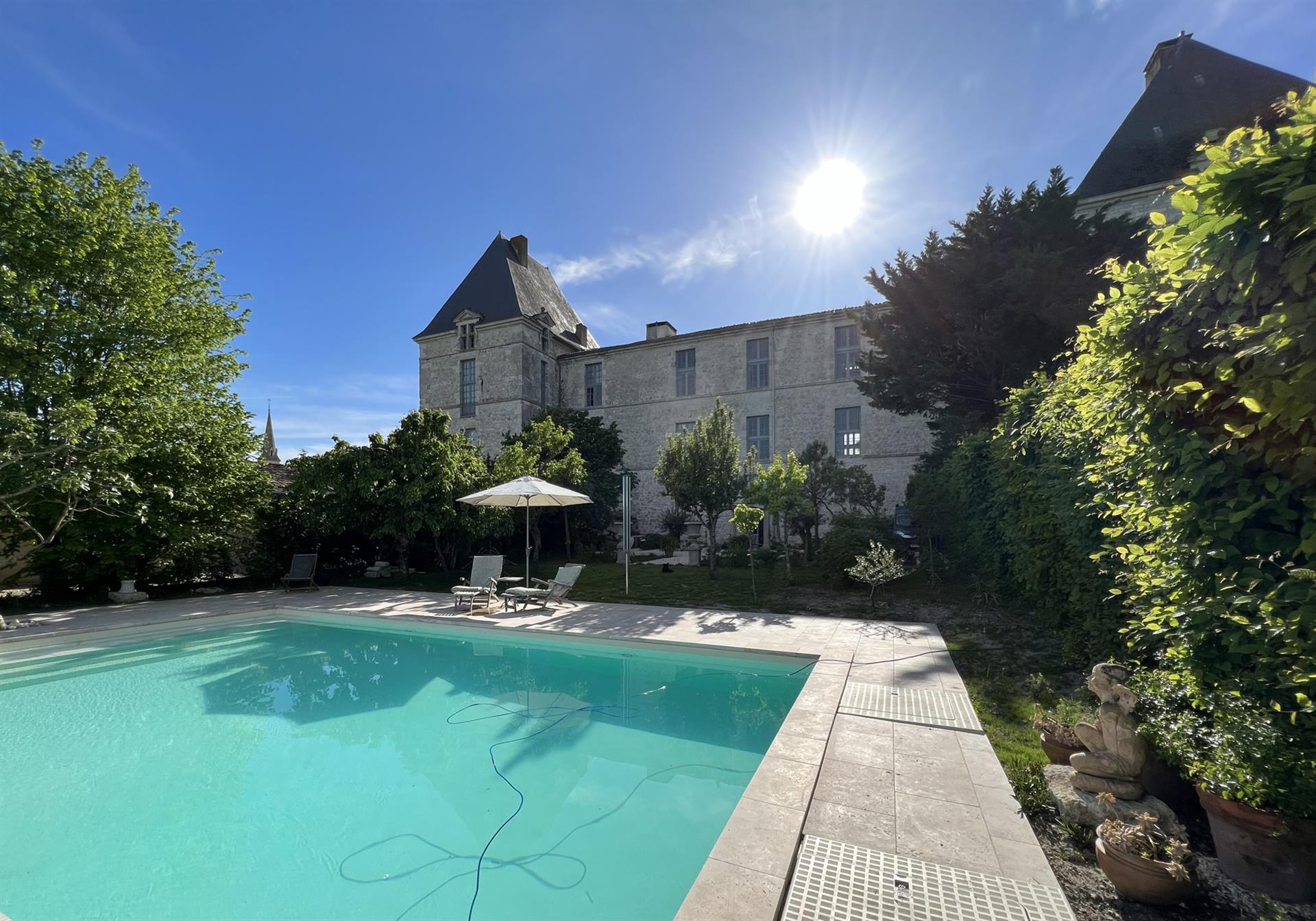 Beautiful part of a 16th century castle in the Dordogne