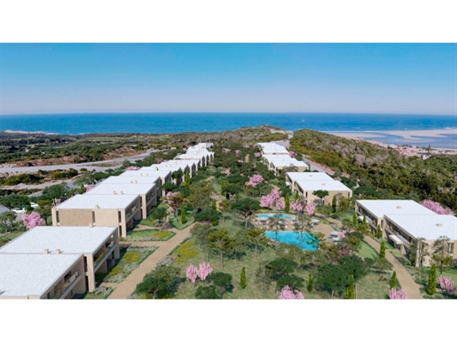 Stadthaus T3 mit Garten und Pool mit Blick auf das Meer im Golf Resort 5 , in der Nähe von Bidos.