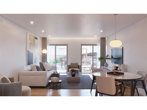 Nuevo apartamento de 1 dormitorio con terraza y parking en Campolide