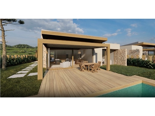 Detached 4 bedroom villa with garden and pool with sea views in Golf Resort 5 , near Óbidos.