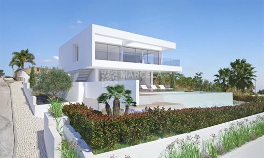 Villa Contemporaine En Construction Avec Une Vue Mer Fabuleux À Praia Da Luz, Lagos