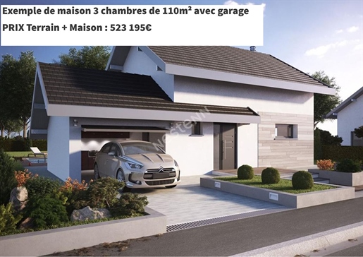 Building land of 585 sqm in Bons En Chablais