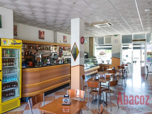 Cafe Shop With Two Terraces Located In The Village Of São Brás De Alpor
