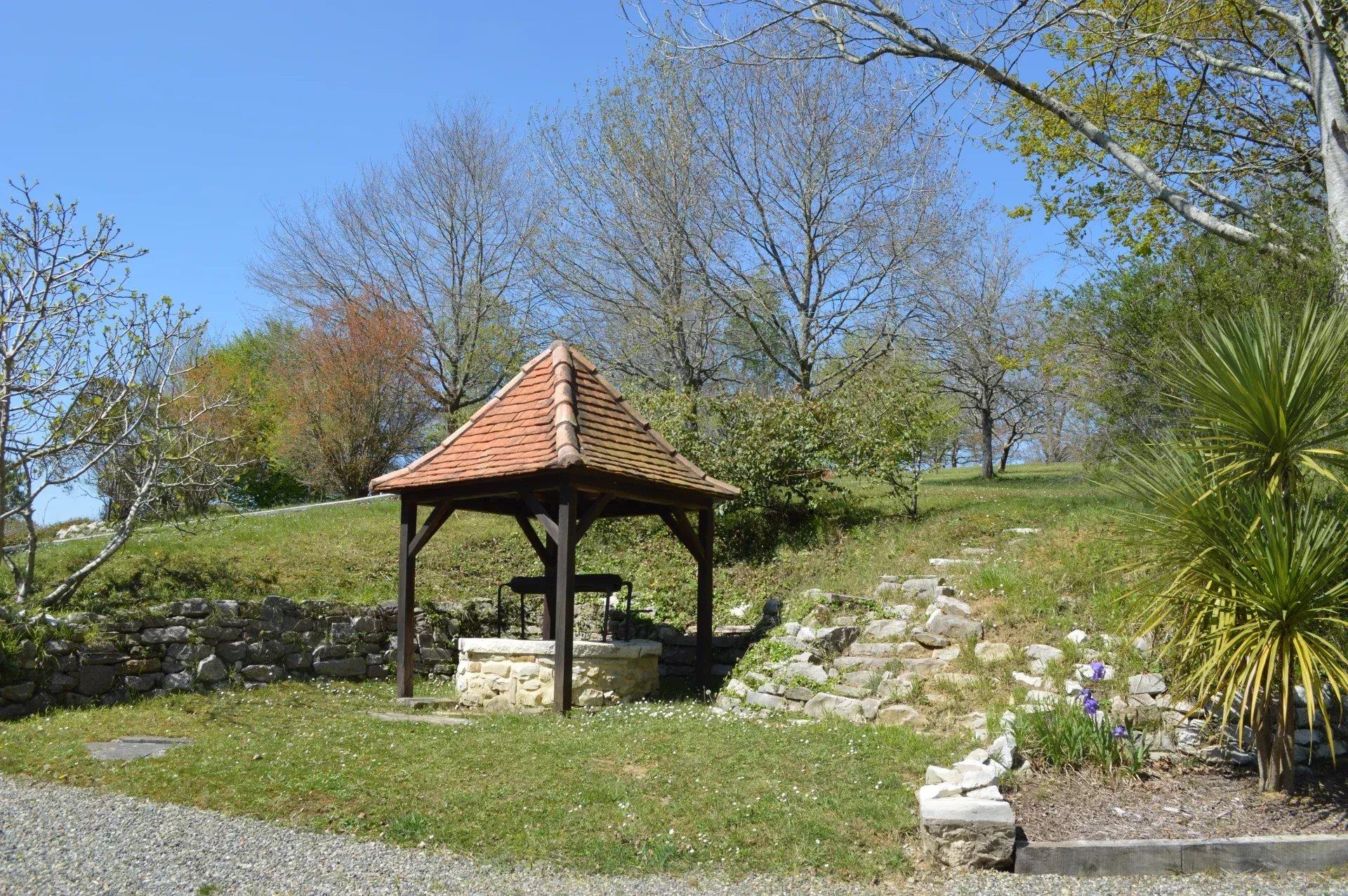 A charming Béarnaise farmhouse with guesthouse, pool & stunning mountain views