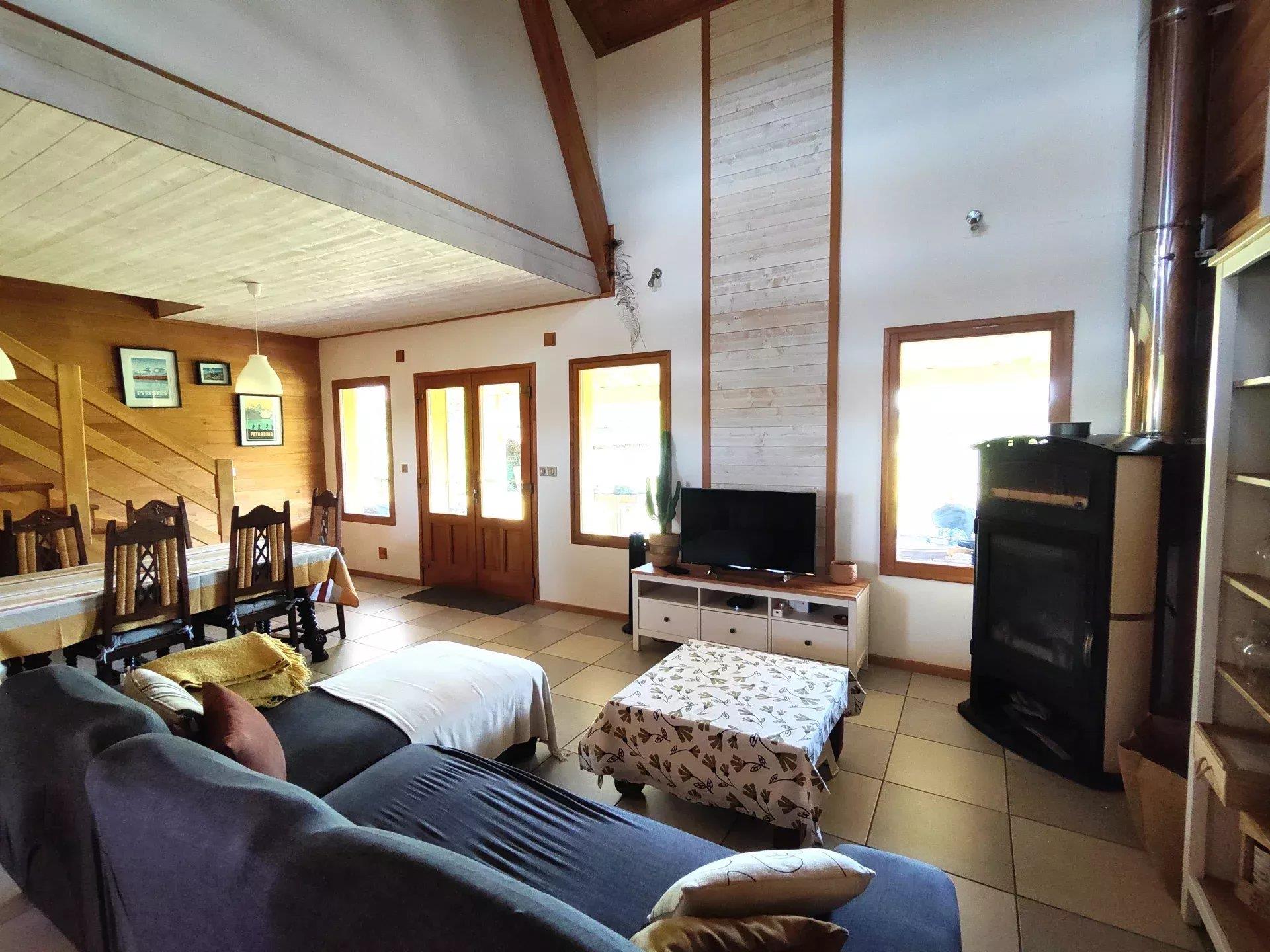 Beautiful wooden house in a peaceful environment