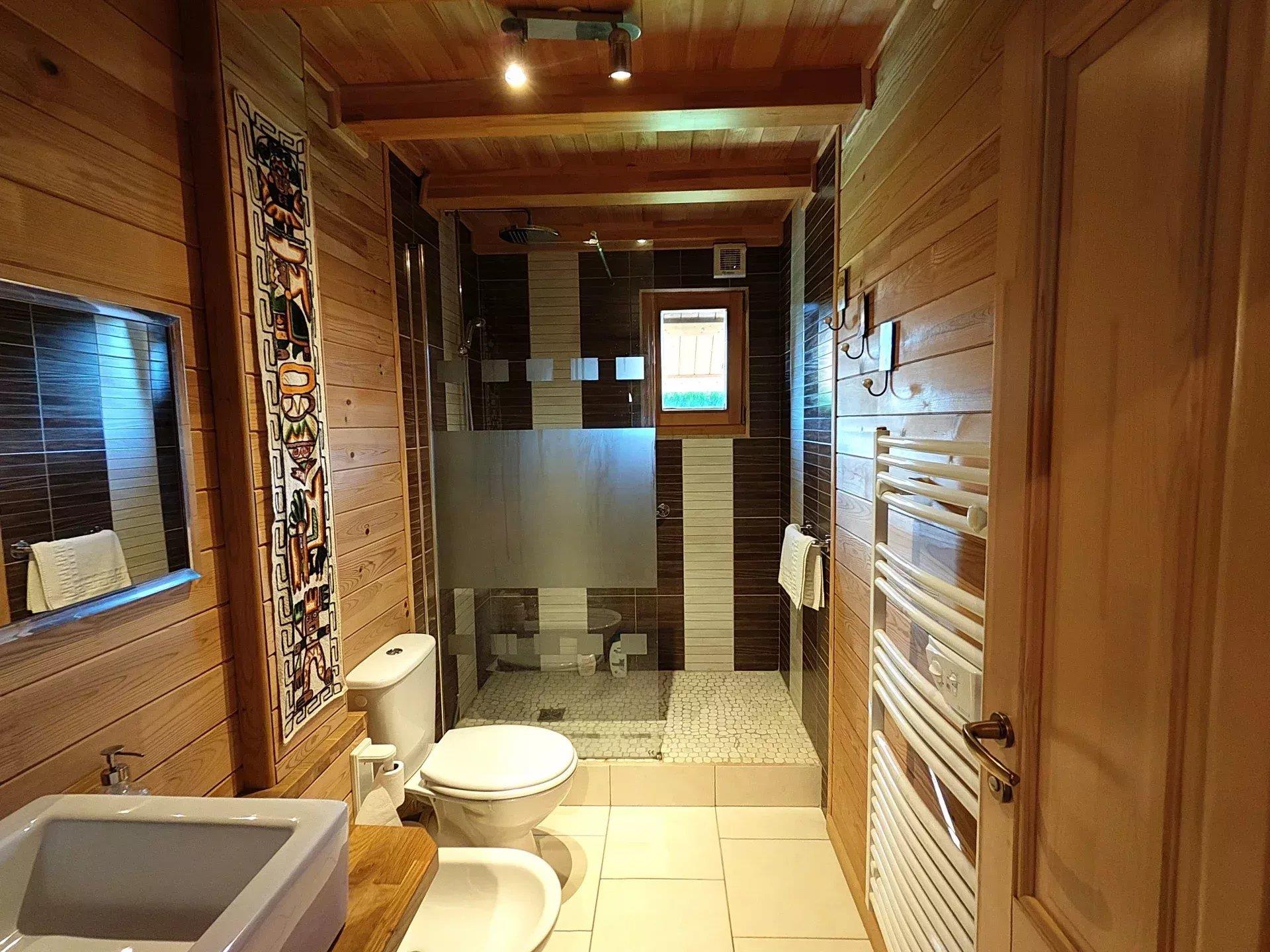 Beautiful wooden house in a peaceful environment