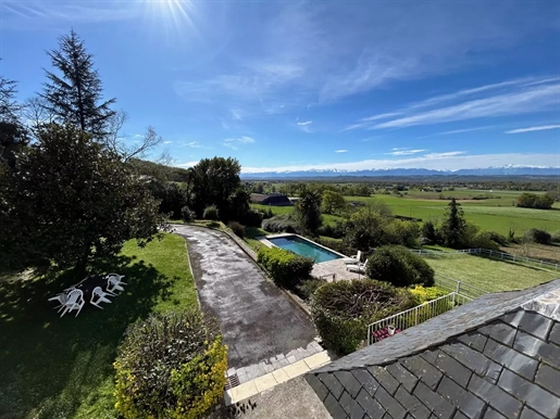 Elegant Château with a breathtaking view of the Pyrenees mountains