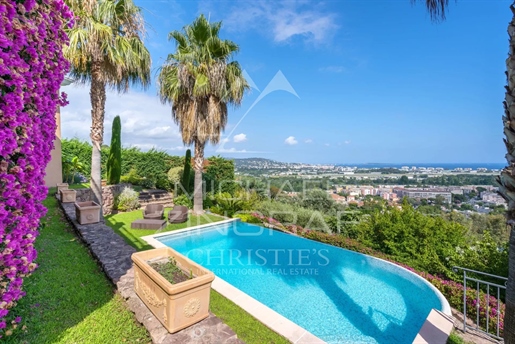 Proche Cannes - Mandelieu-La-Napoule - Villa Néo-Provençale avec vue mer panoramique