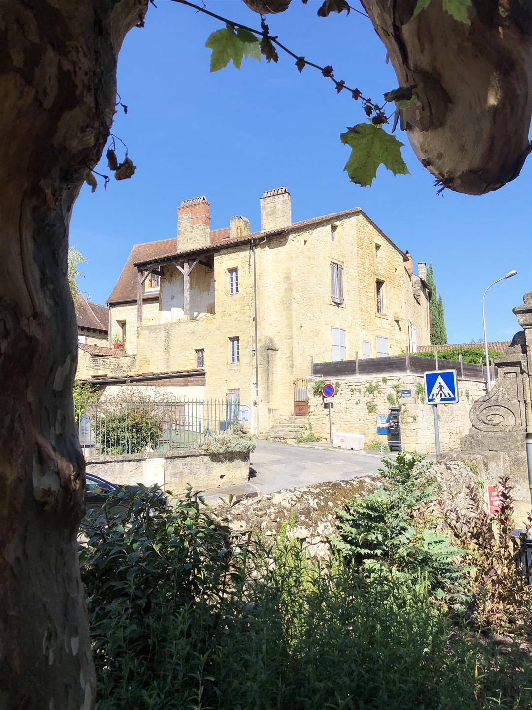 Karakteristiek huis in het hart van de middeleeuwse stad Sarlat, Périgord Noir
