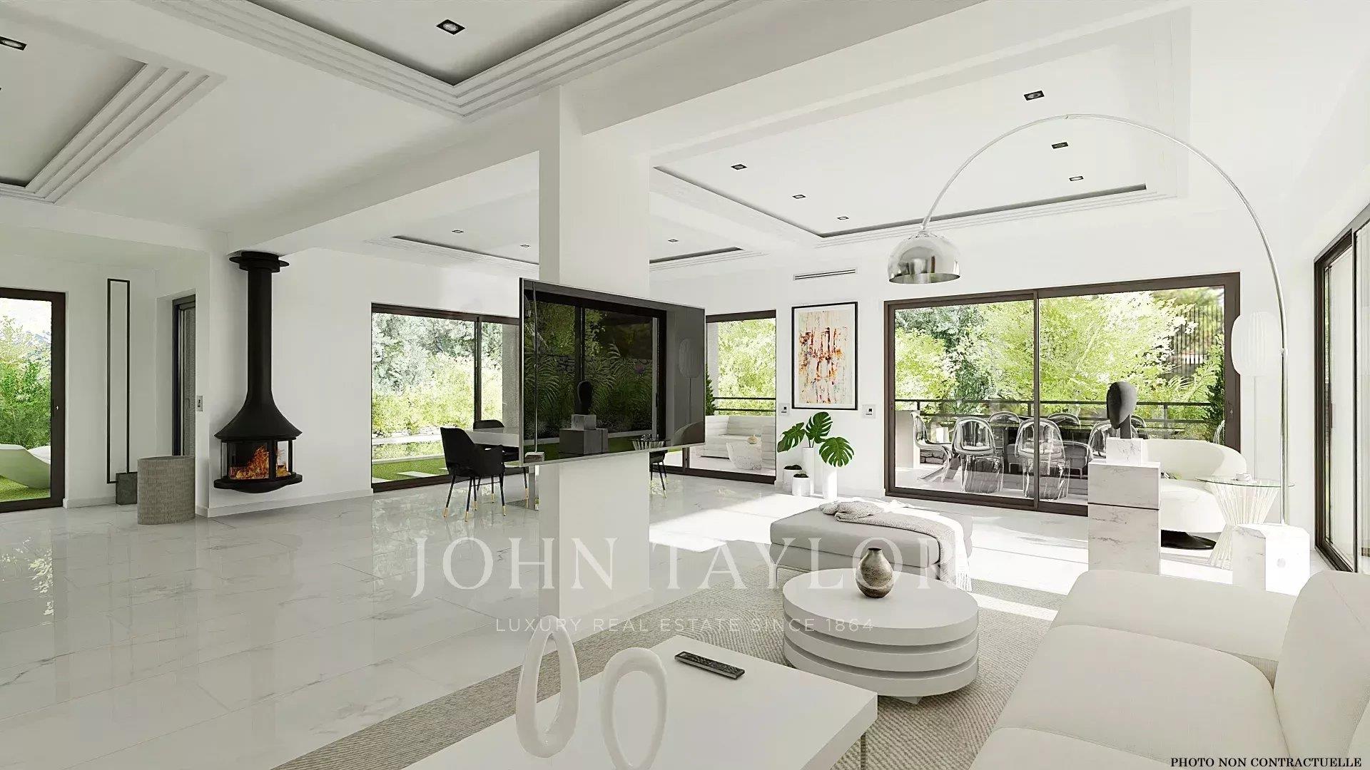 Villa 1, contemporaine neuve dans domaine fermé