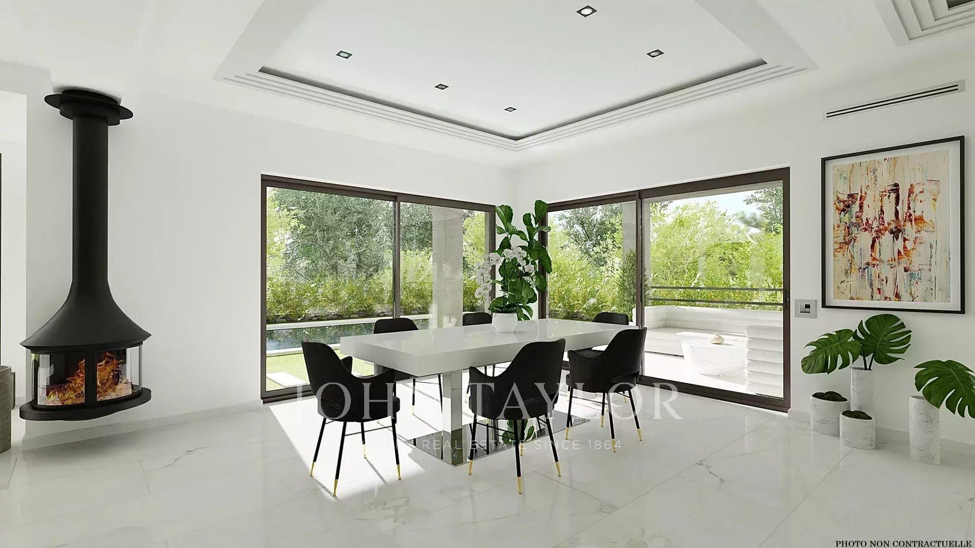 Villa 1, contemporaine neuve dans domaine fermé