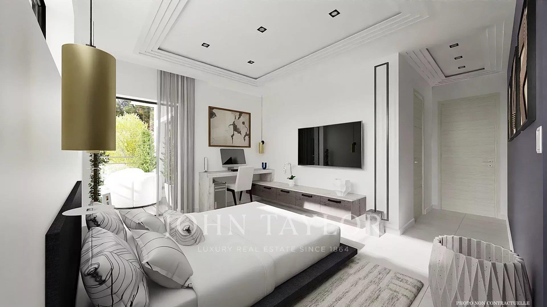 Contemporaine neuve villa dans domaine fermé