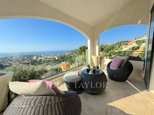 Roquebrune Cap Martin - Villa havsutsikt - 4 sovrum - pool - garage