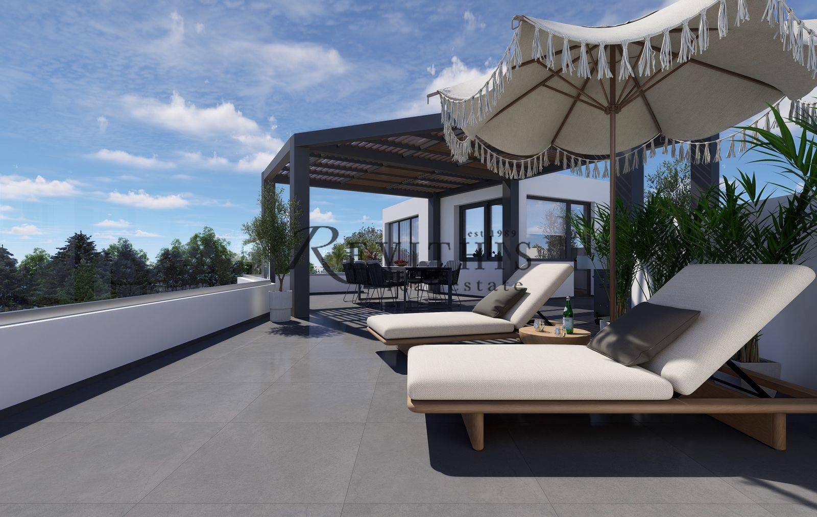 Unique 250 sq.m. Penthouse Maisonette in the Heart of Kato Voula