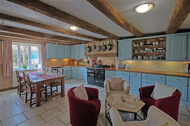 Immaculate, detached stone house 4beds/3bath, barn & gardens.
