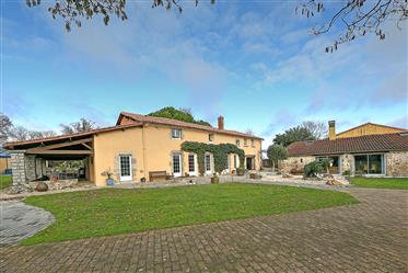 Impressive 4bed/4bath house with gîte, heated pool and paddock