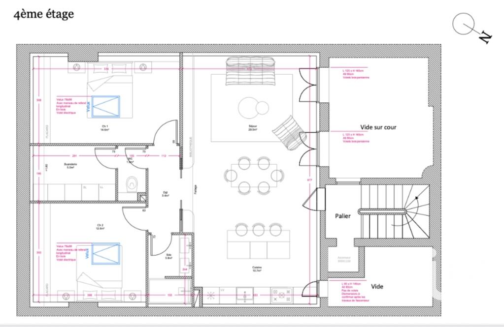 Appartement à vendre, 81m², Bordeaux