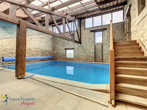 Character house, three gites and indoor swimming pool