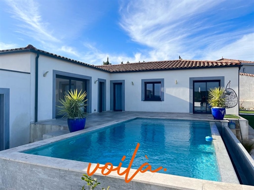 Carcassonne - Single storey villa - 4 bedrooms - Garage - Swimming pool