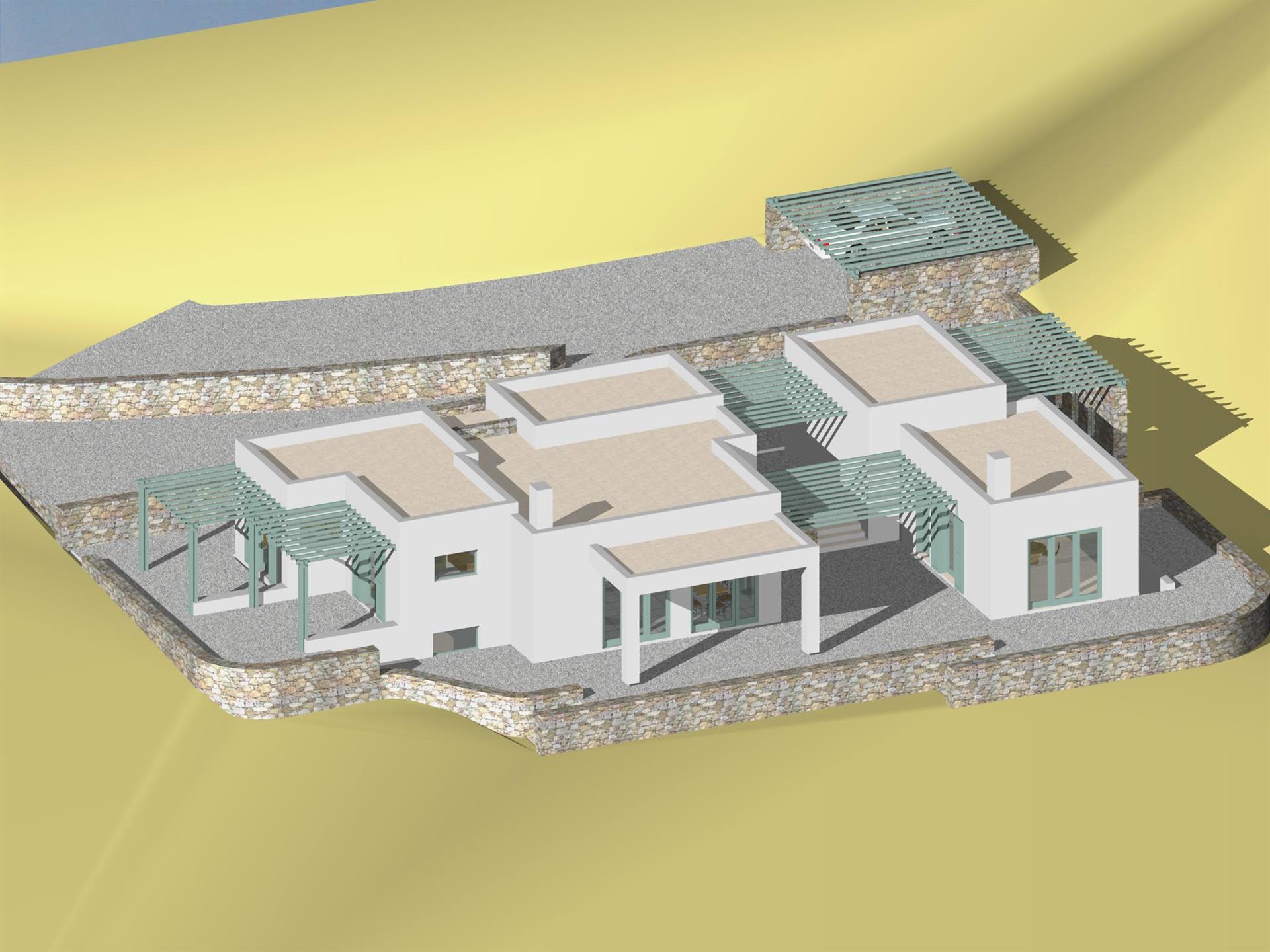 À Vendre / For Sale – Terrains avec Vue Mer et Permis de Construire – Syros (Grèce)