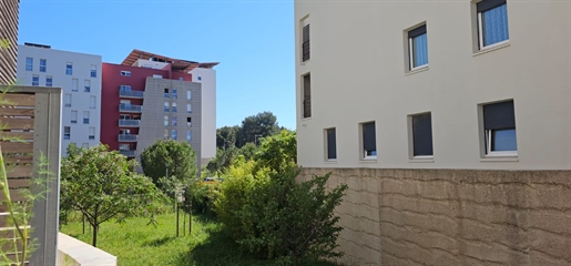 Montpellier East - La Lironde- T2 rented with Parking- Rental Investment