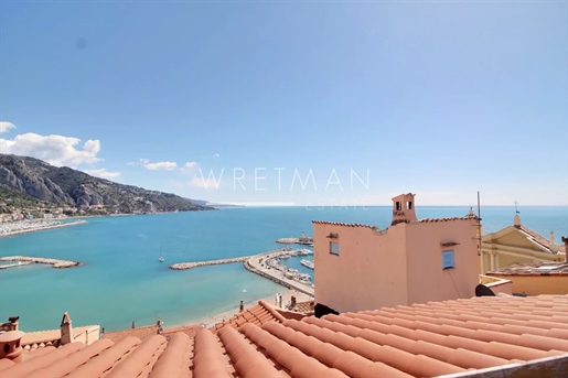 Village house with terrace and sea view - Menton Old Town