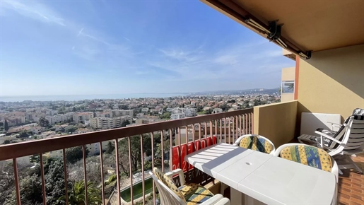 Cozy apartment with panoramic sea view - Cagnes sur Mer