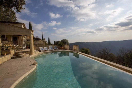 Beautiful Provencal villa with mountain and sea views - Tourrettes sur Loup