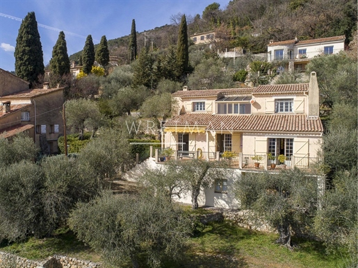 Charmig provensalsk villa panoramautsikt över havet och bergen - Spéracèdes
